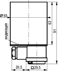 Габариты ISB DT101A-02G-25-L